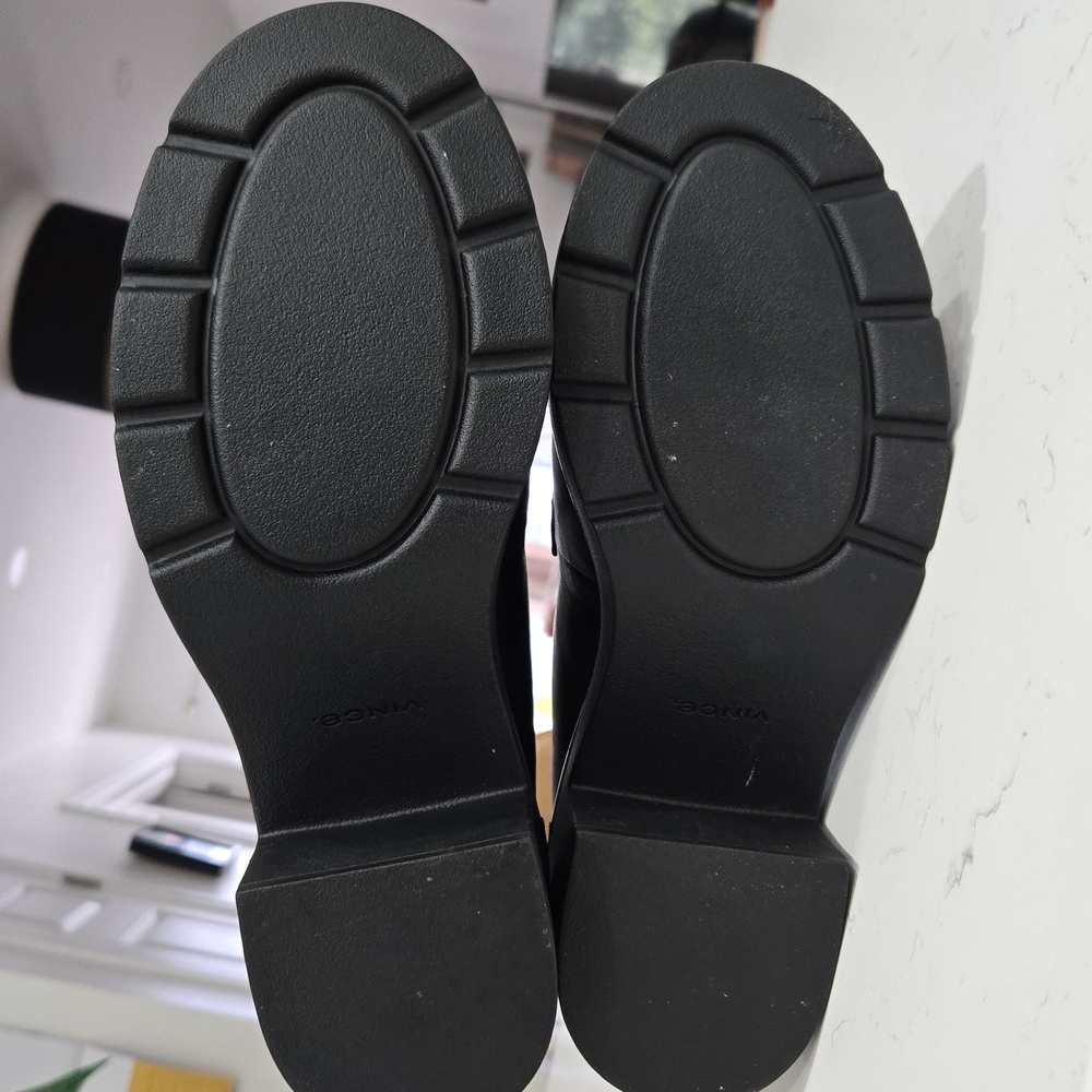 Vince Black Leather Loafers - Women's 8.5 - Picture 5 of 5